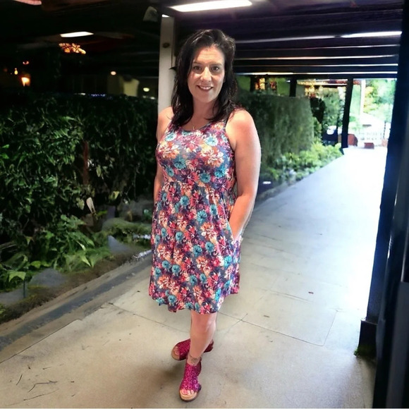 Shirley & Stone Dear Dress floral rainbow - Picture 8 of 8